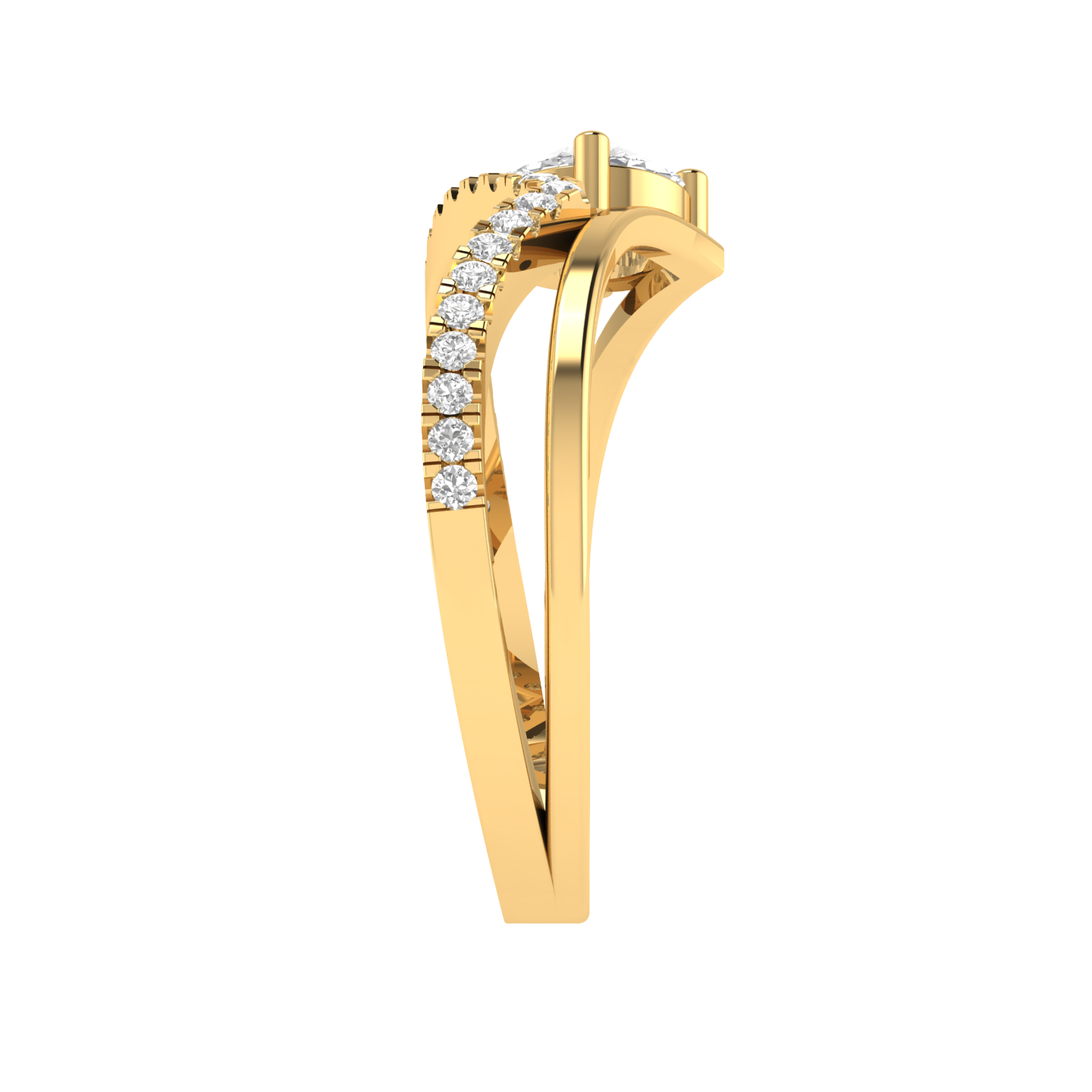 Round Split Ring - Gold