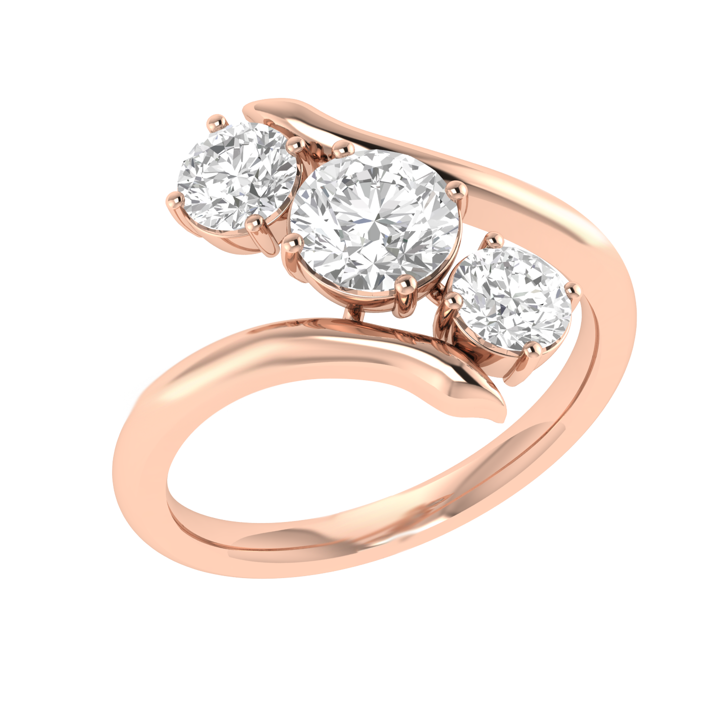 Round Trilogy Ring - Rose
