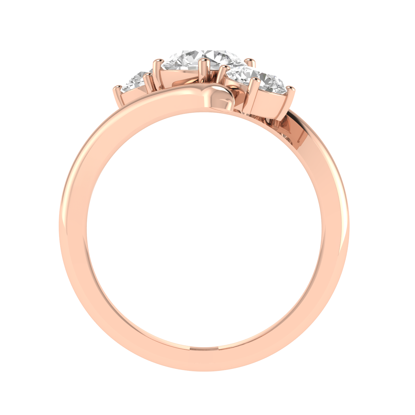 Round Trilogy Ring - Rose