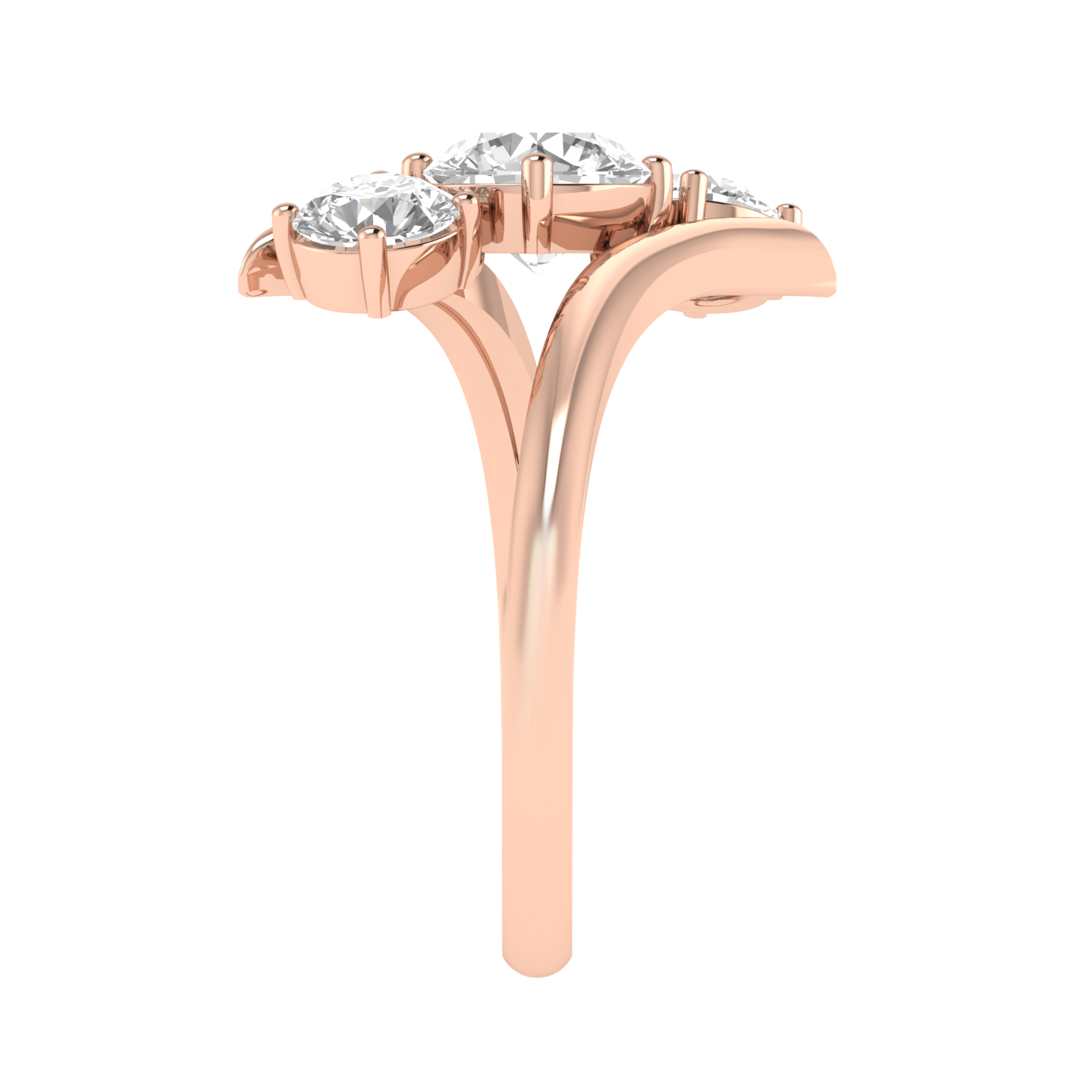 Round Trilogy Ring - Rose