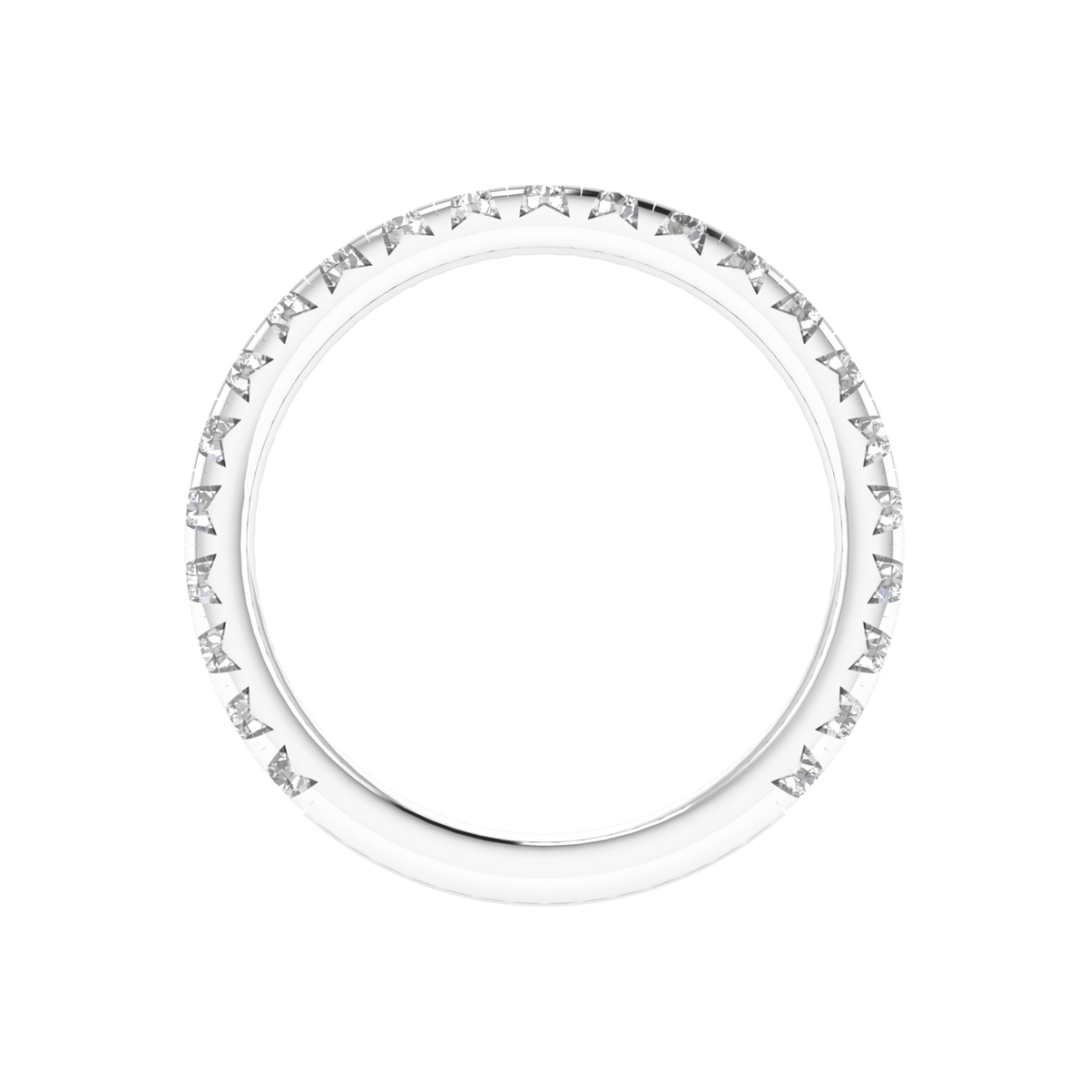 Small Round Diamond Eternity Ring - White