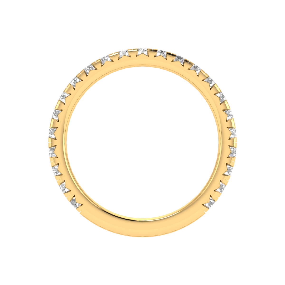 Small Round Diamond Eternity Ring - Gold