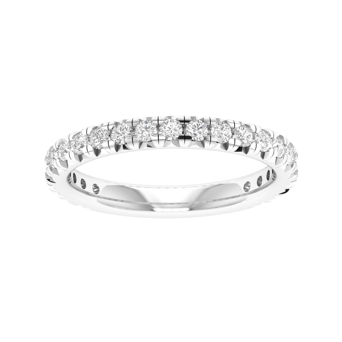 Small Round Diamond Eternity Ring - White